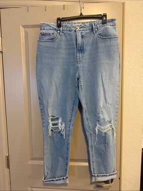 Good American Light Blue Distressed Women’s Jeans